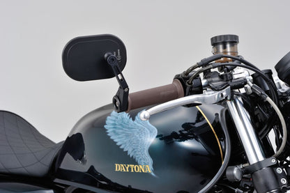DAYTONA Bar End D-Mirror 16" Flat (Short) 80800