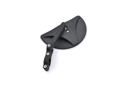 DAYTONA Handlebar Clamp D-Mirror 19" ABS Nylon Half Moon 81001