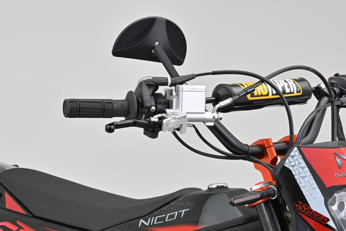DAYTONA Handlebar Clamp D-Mirror 19" ABS Nylon Half Moon 81001