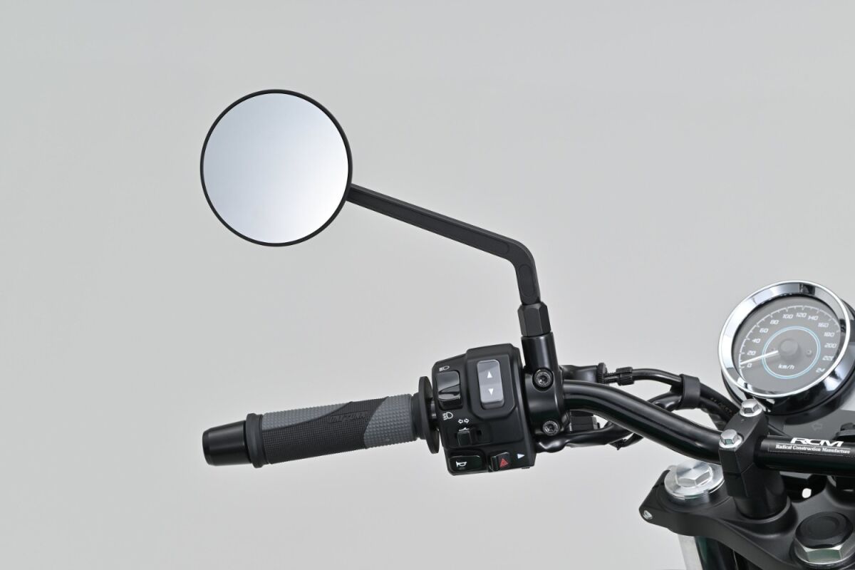 DAYTONA D-Mirror 21" Aluminium Flat Round (Left) 80998