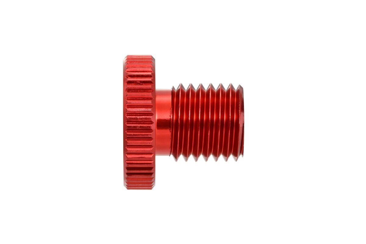 DAYTONA MIRROR PLUG BOLT RED LEFT 80945