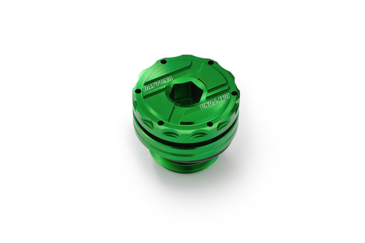 DAYTONA OIL FILLER CAP M20xP2.5 GREEN 80638