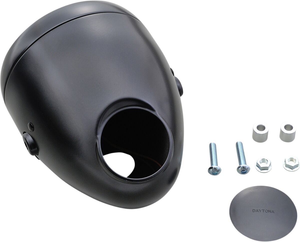 DAYTONA HEADLIGHT VINTAGE BLACK+BLACK 87357