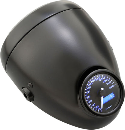 DAYTONA HEADLIGHT VINTAGE BLACK+BLACK 87357