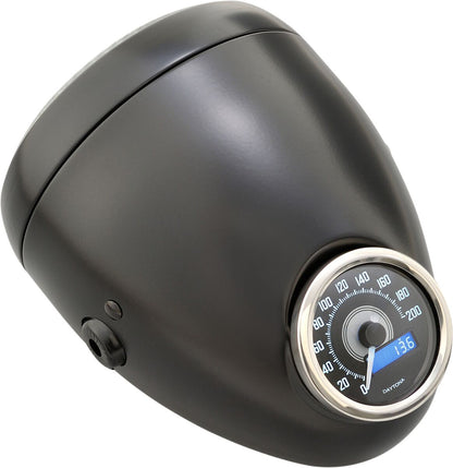 DAYTONA HEADLIGHT VINTAGE BLACK+BLACK 87357