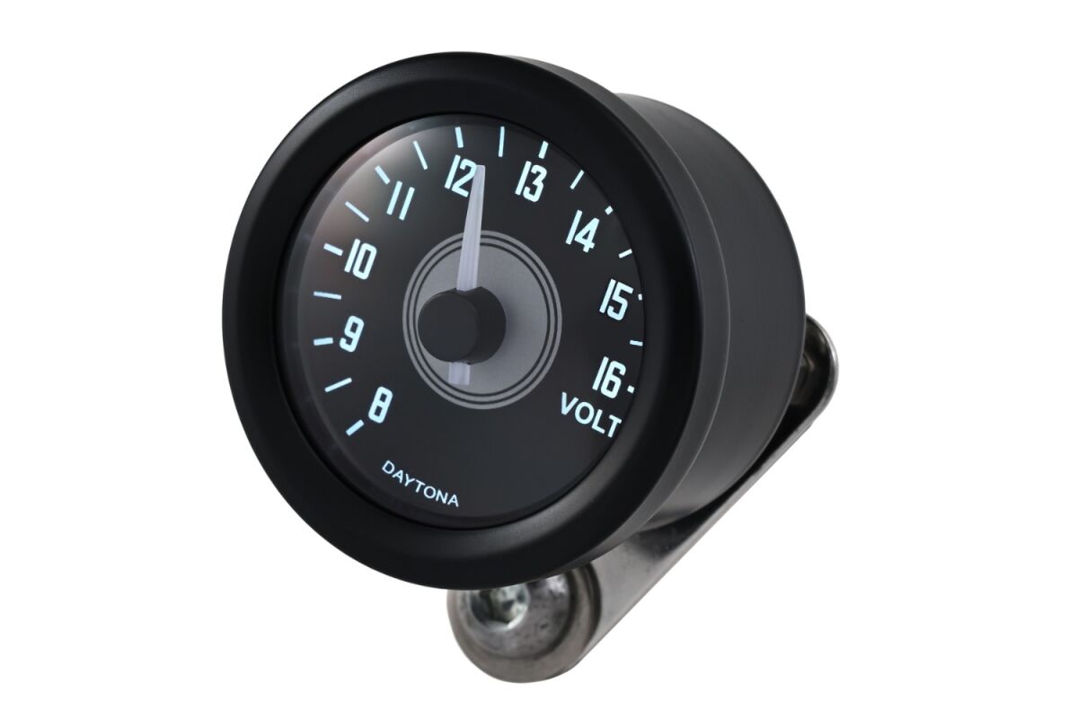 DAYTONA VELONA VOLT METER CLEAR FACE 80859