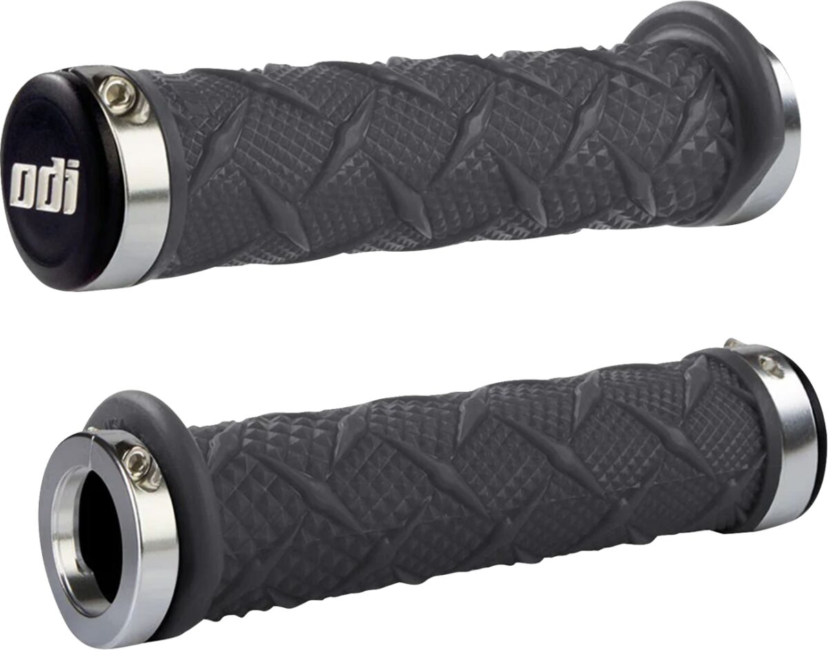 ODI GRIPS X-TREME LOCK-ON GRAY SILVER CLAMP J30XTH-S