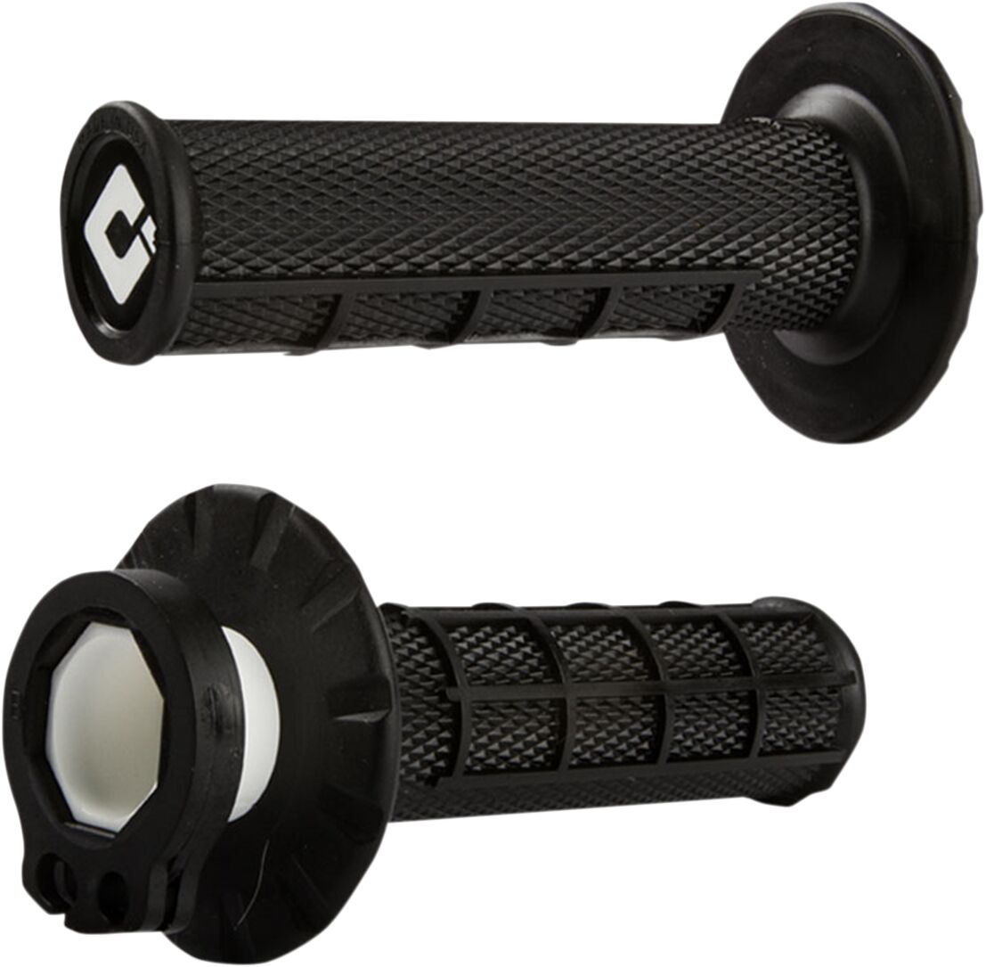 ODI MX V2 LOCK-ON HALF-WAFFLE GRIP BLACK H36HWB