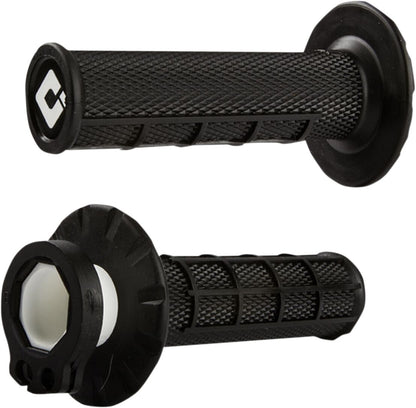 ODI MX V2 LOCK-ON HALF-WAFFLE GRIP BLACK H36HWB