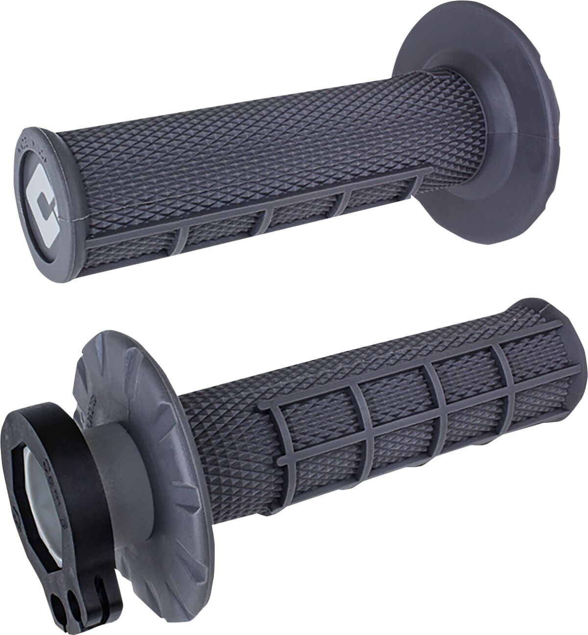 ODI MX V2 LOCK-ON HALF-WAFFLE GRIP GRAPHITE H36HWH