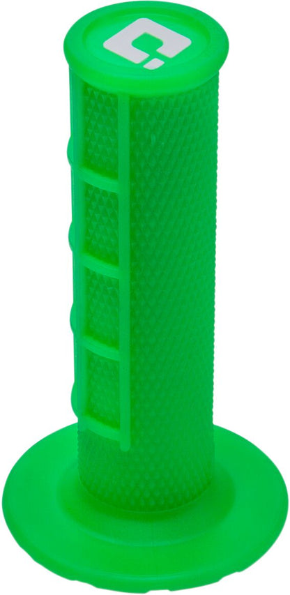 ODI MX V2 LOCK-ON HALF-WAFFLE GRIP FLO GREEN H36HWN