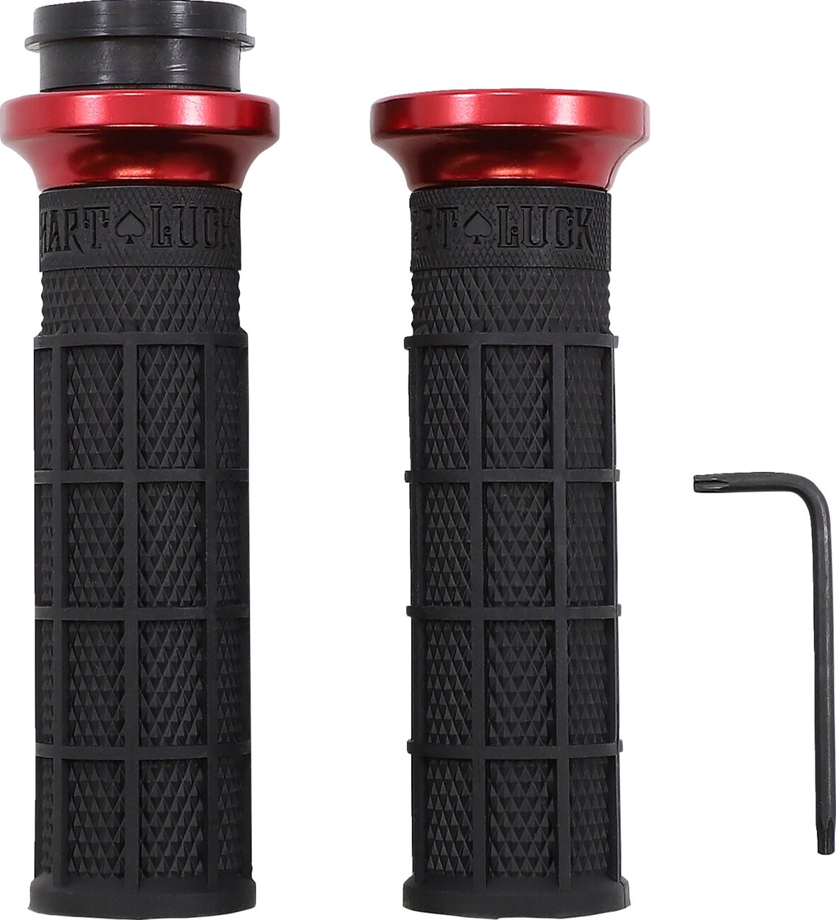 ODI HARTLUCK LOCK ON BK/RD HD V31HTW-BB-R