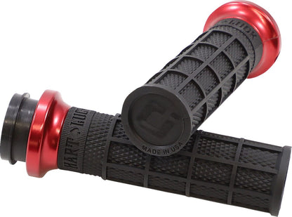ODI HARTLUCK LOCK ON BK/RD HD V31HTW-BB-R