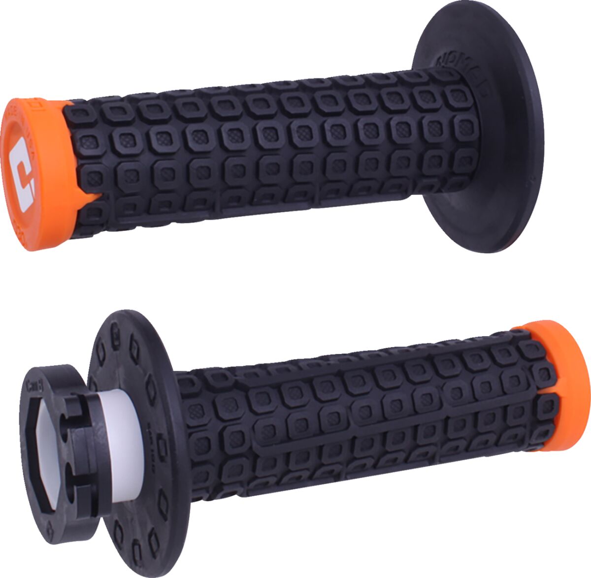 ODI Nomad Lock-On Grips - Off-Road - Black/Orange/Orange H36NDBO