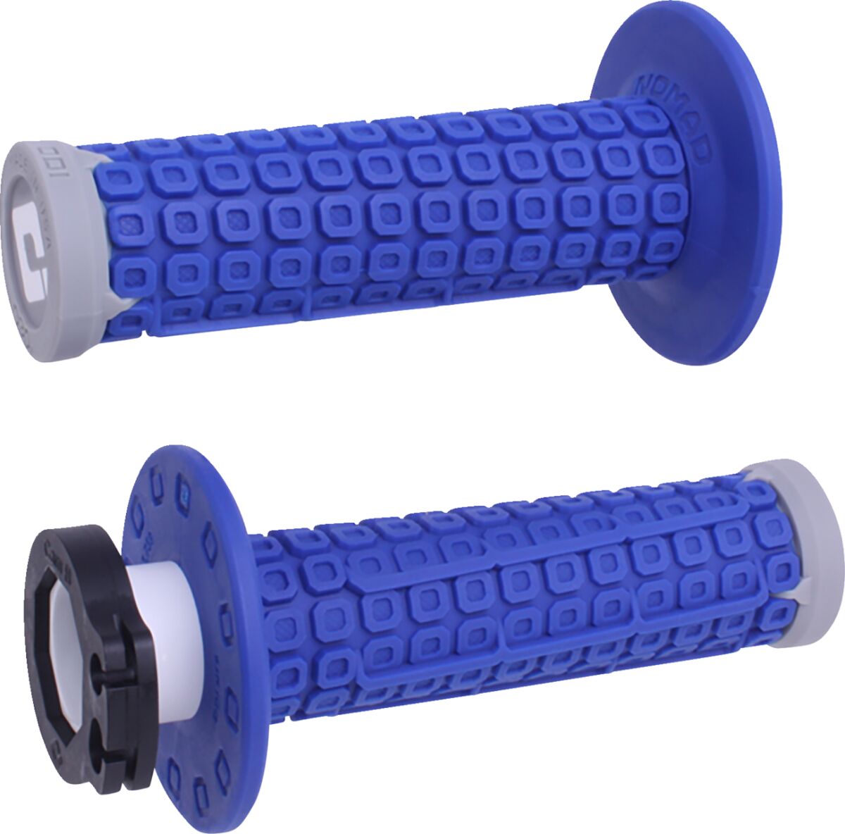 ODI Nomad Lock-On Grips - Off-Road - Blue/Gray/Gray H36NDUG