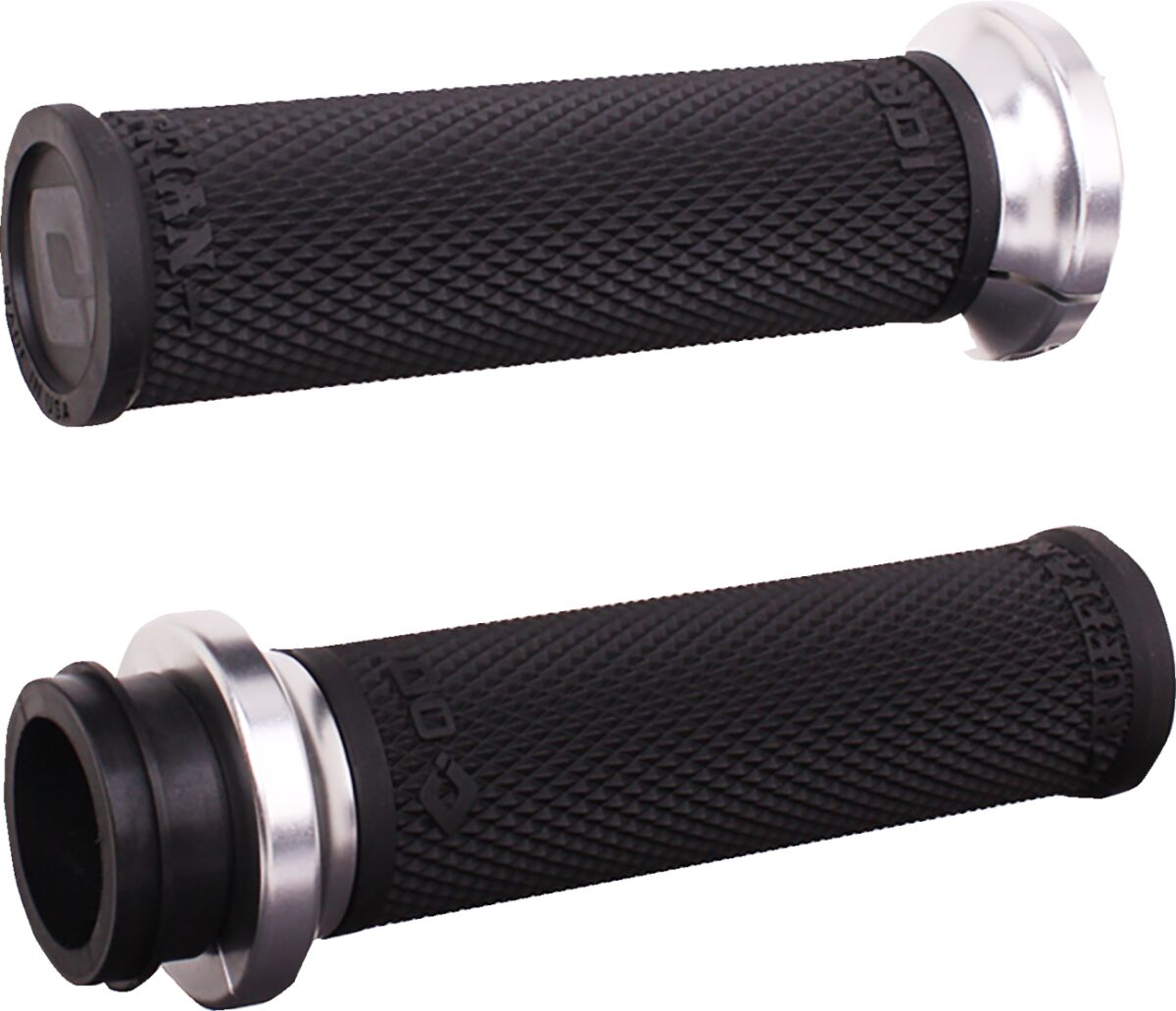 ODI GRIPS RUFFIAN LOCK ON HD TBW BLK/SIL V30HTWB-S