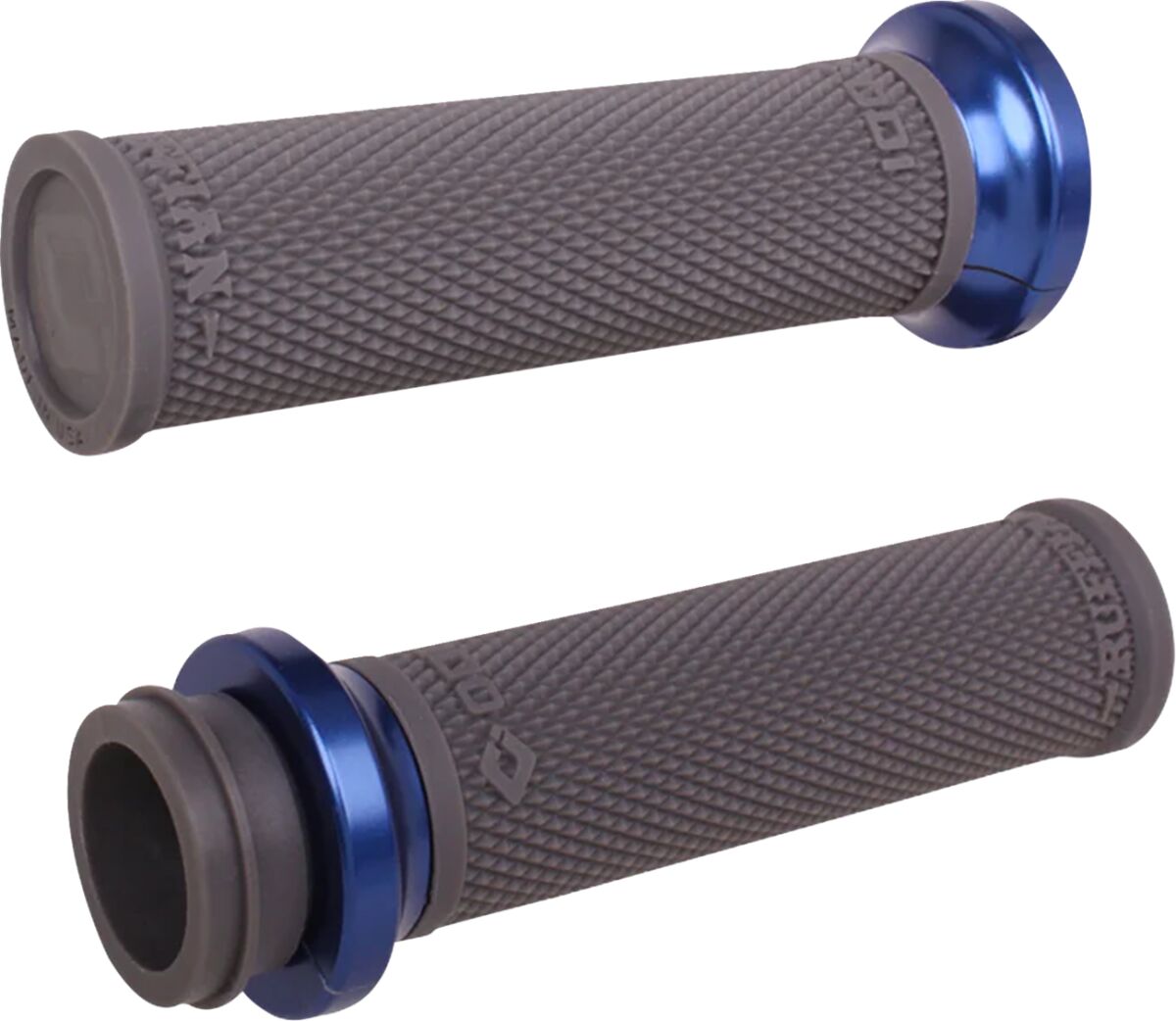 ODI GRIPS RUFFIAN LOCK ON INDIAN TBW BLK/ANO BLUE V30ITWH-U