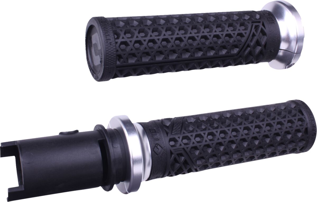 ODI Vans Harley Davidson Grips - CVO Cable - Black/Silver V31VHTCB-S