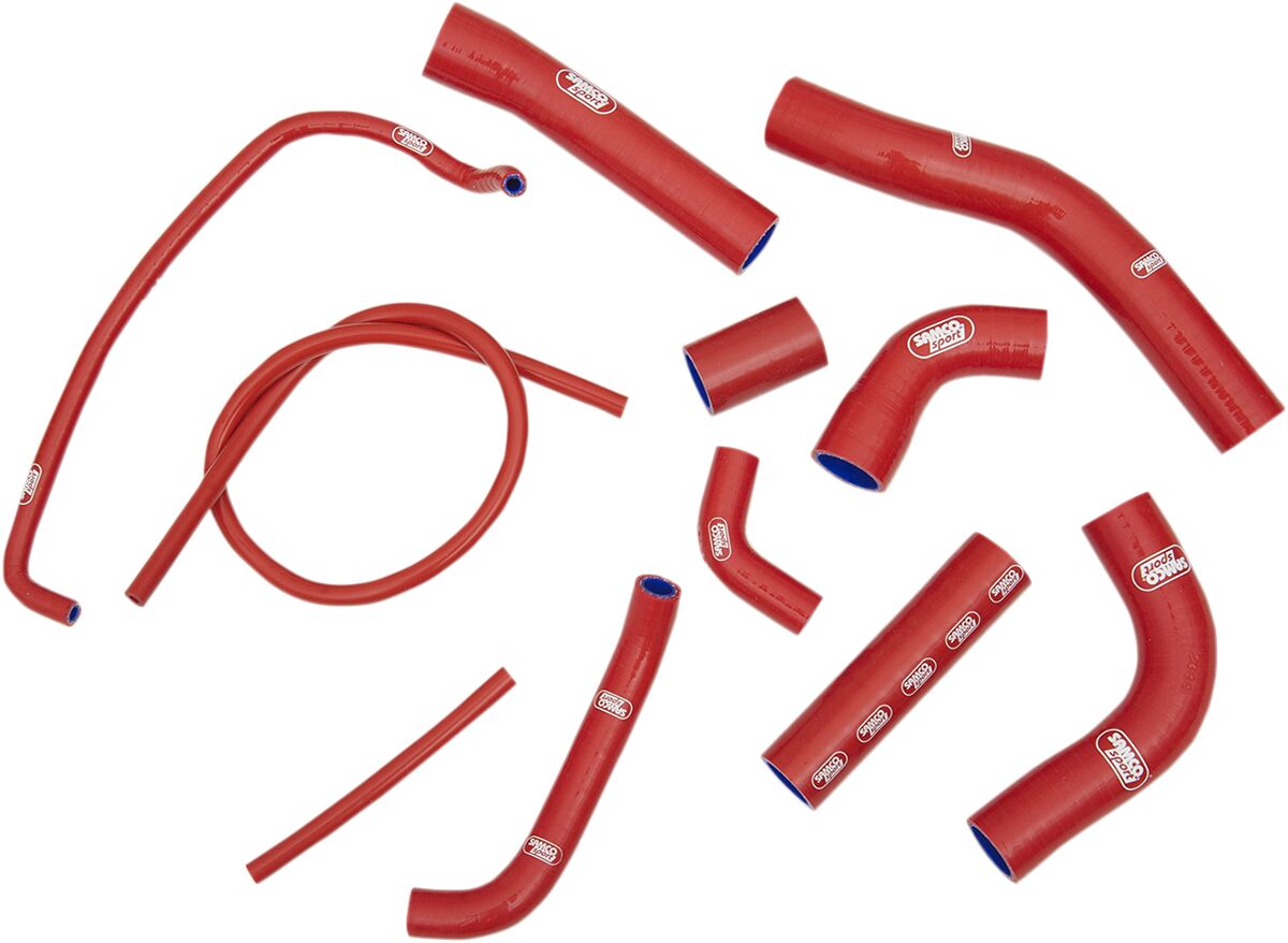 SAMCO SPORT RADIATOR HOSE KIT SILICONE RED YAM-17-RD