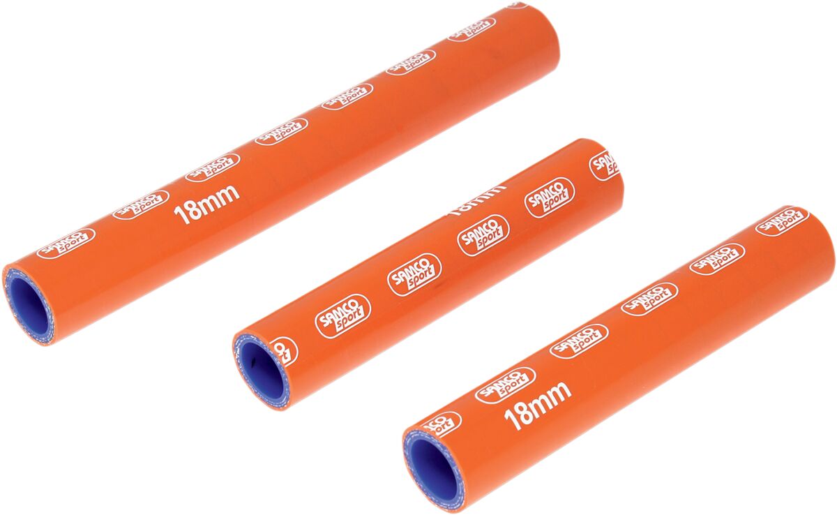 SAMCO SPORT RADIATOR HOSE KIT SILICONE ORANGE KTM-37-OR