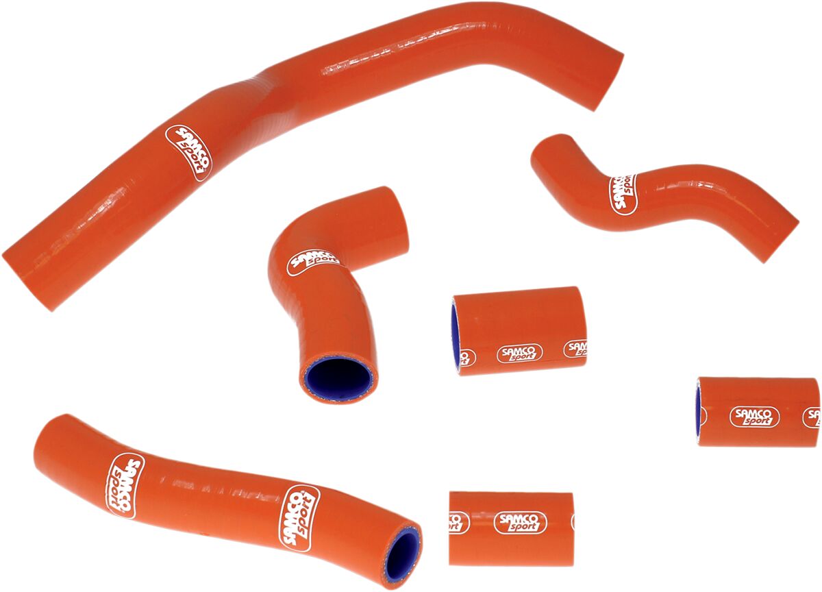 SAMCO SPORT RADIATOR HOSE KIT SILICONE ORANGE KTM-13-OR