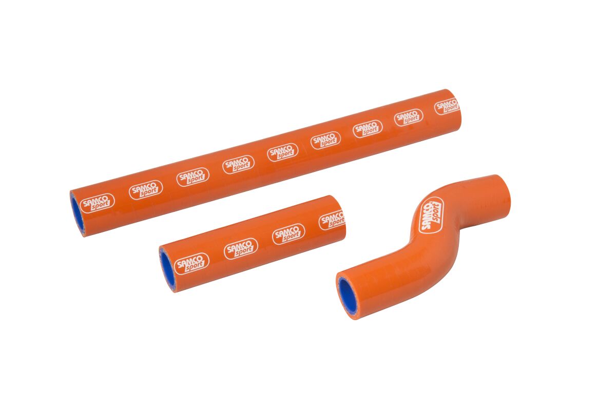 SAMCO SPORT RADIATOR HOSE KIT SILICONE ORANGE KTM-94-OR