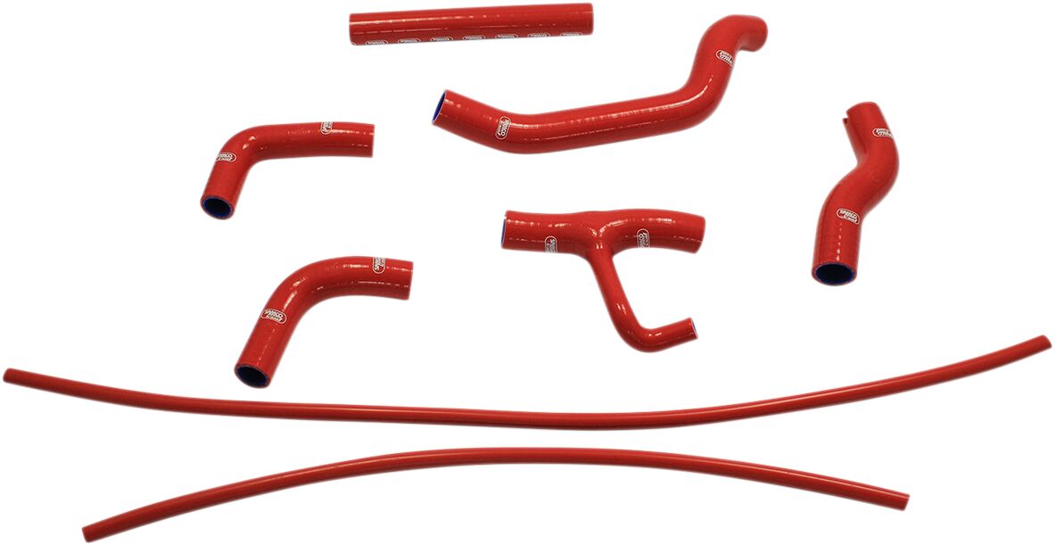 SAMCO SPORT RADIATOR HOSE KIT SILICONE RED DUC-30-RED