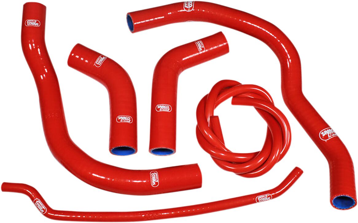 SAMCO SPORT RADIATOR HOSE KIT SILICONE RED HON-118-RED