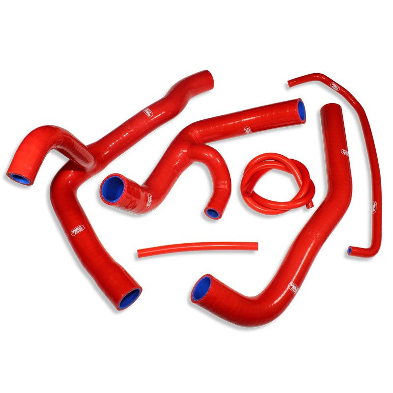 SAMCO SPORT RADIATOR HOSE KIT SILICONE RED YAM-58-RD