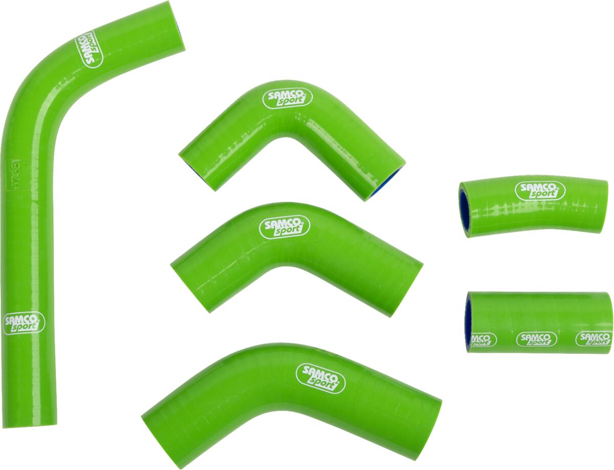 SAMCO SPORT RADIATOR HOSE KIT KAW KX450F GREEN KAW-103-GN