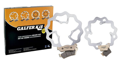 GALFER BRAKE KIT FRONT-REAR OEM SIZE KG814W