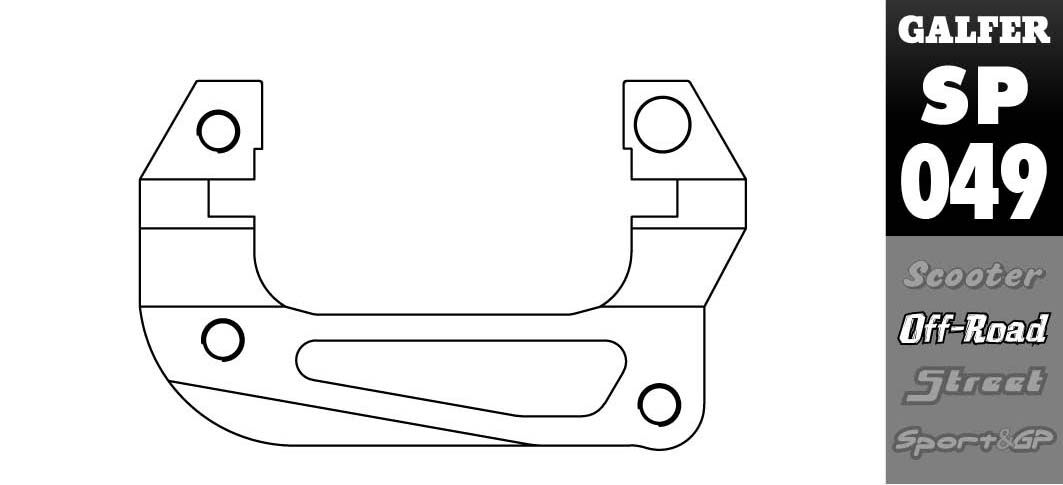 GALFER BRAKE CALIPER RELOCATION ADAPTOR SP049