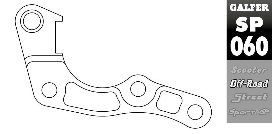 GALFER BRAKE CALIPER RELOCATION ADAPTOR SP060