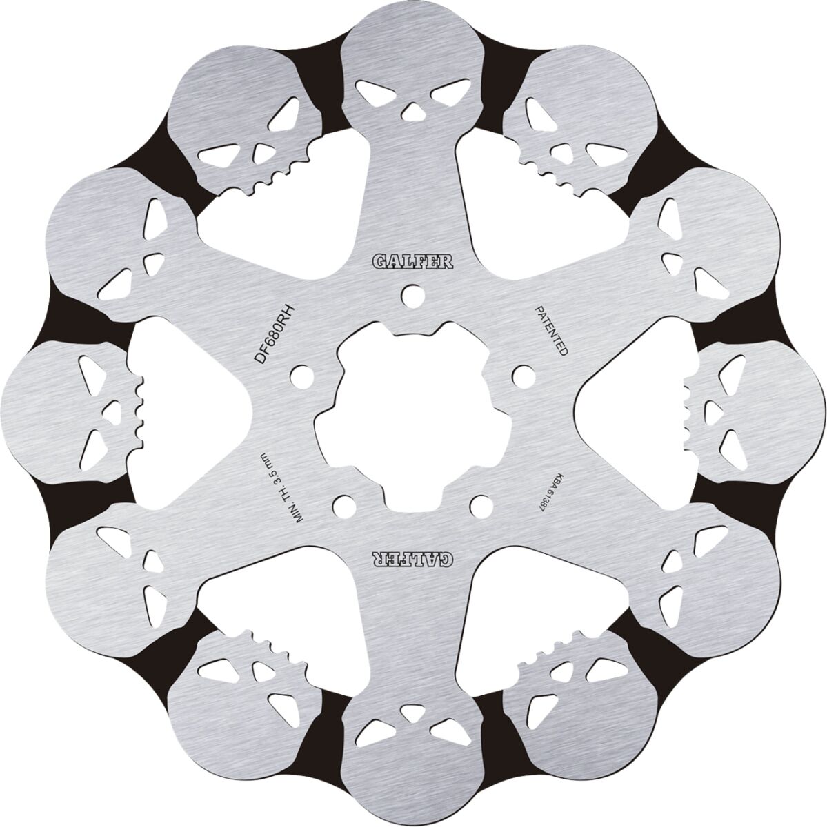 GALFER ROTOR FR SKULL SOLID MNT DF680RH