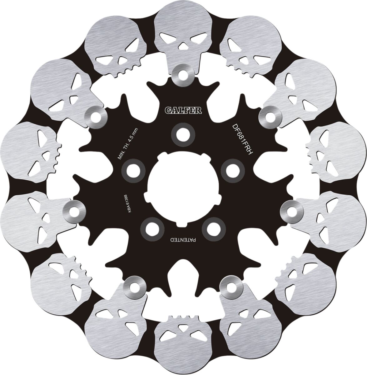 GALFER BRAKE DISC FLOAT SKULL DF681FRH