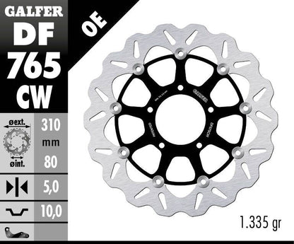 GALFER BRAKE ROTOR FLOATING WAVE DF765CW