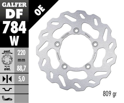 GALFER BRAKE ROTOR FIXED WAVE DF784W