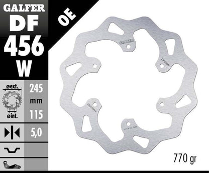 GALFER BRAKE ROTOR FIXED WAVE DF456W