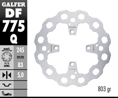 GALFER BRAKE ROTOR FIXED CUBIQ DF775Q