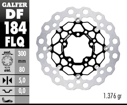 GALFER BRAKE ROTOR FLOATING CUBIQ DF184FLQ