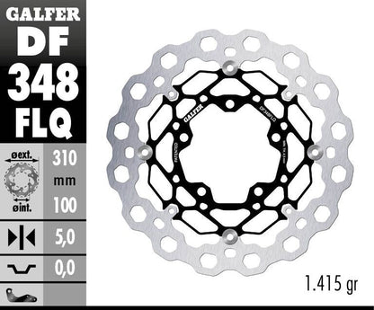 GALFER BRAKE ROTOR FLOATING CUBIQ DF348FLQ