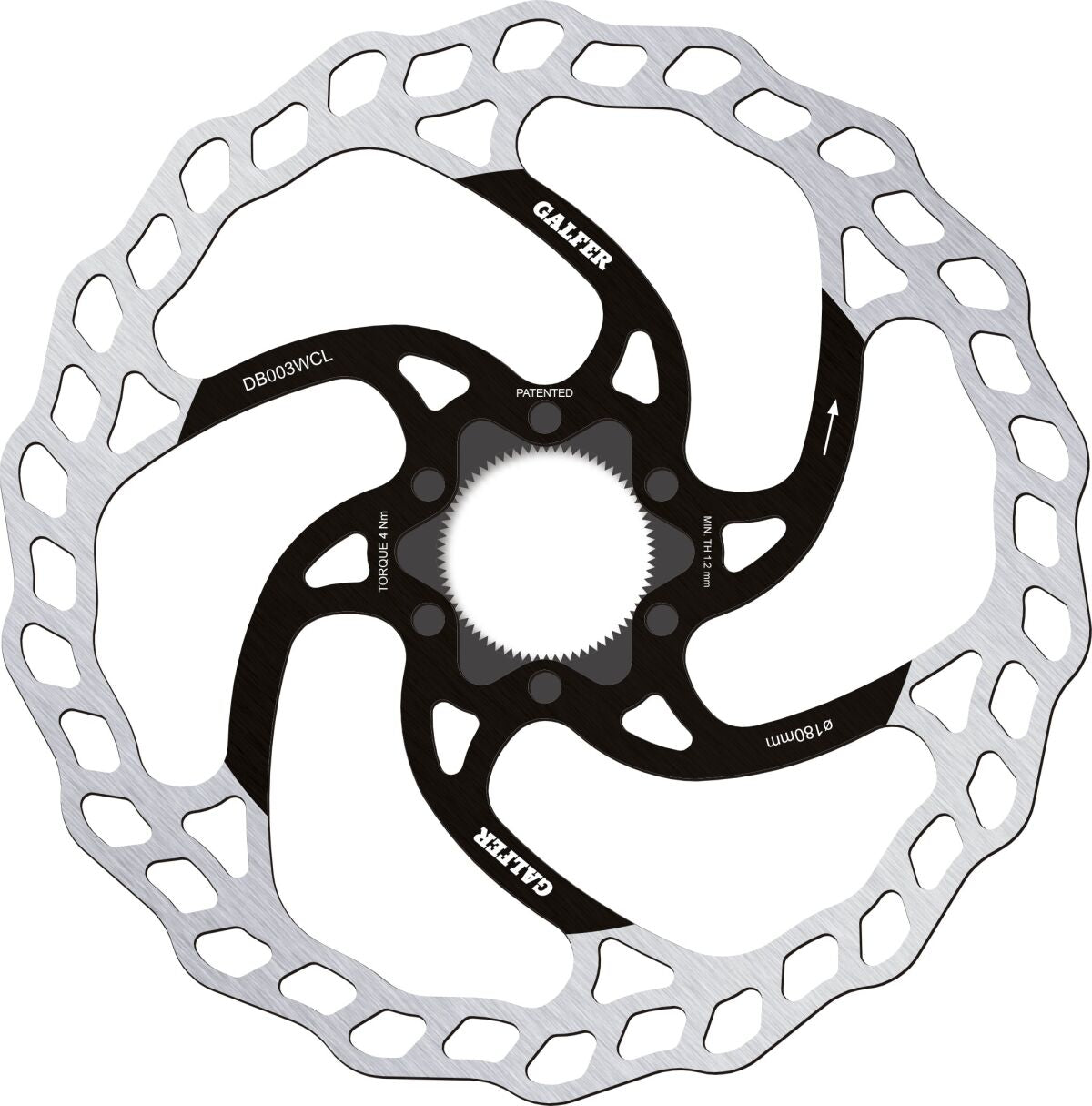 GALFER DISC WAVE 180X1.8MM C-LOC DB003WCL