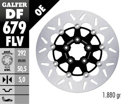 GALFER BRAKE DISC FLOATING ROUND DF679FLV