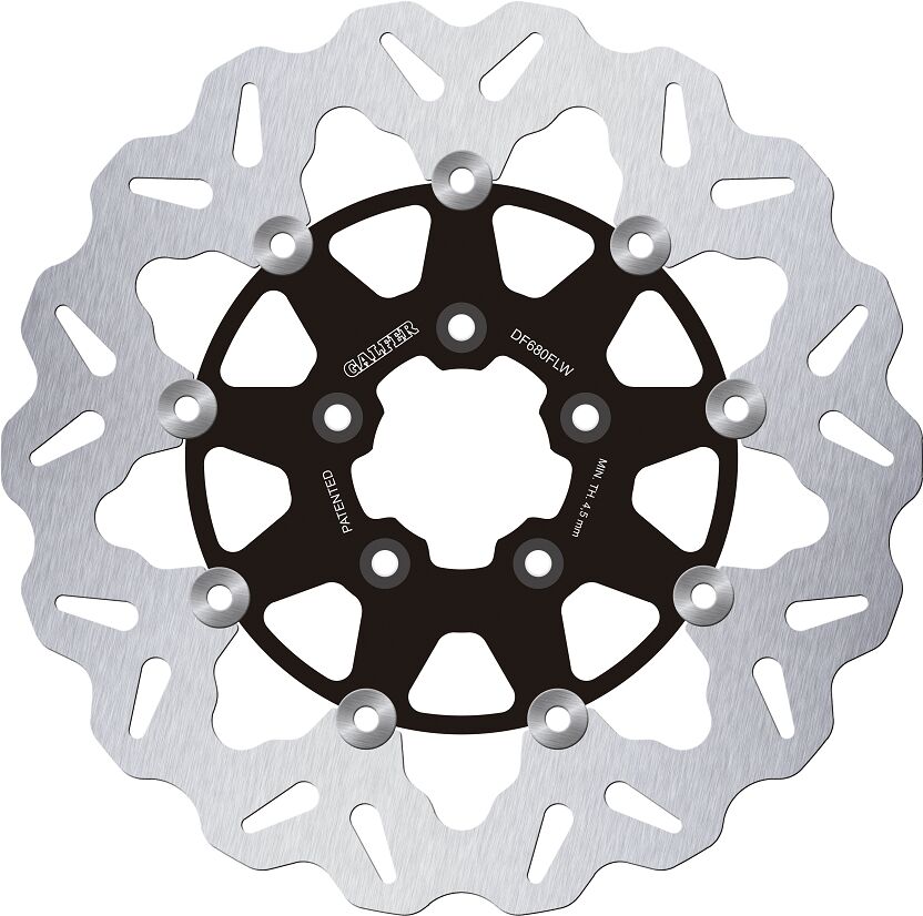GALFER BRAKE ROTOR FLOATING WAVE STEEL CENTER DF680FLW