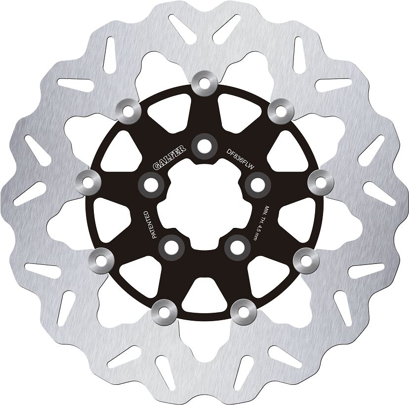 GALFER BRAKE ROTOR FLOATING WAVE STEEL CENTER DF836FLW
