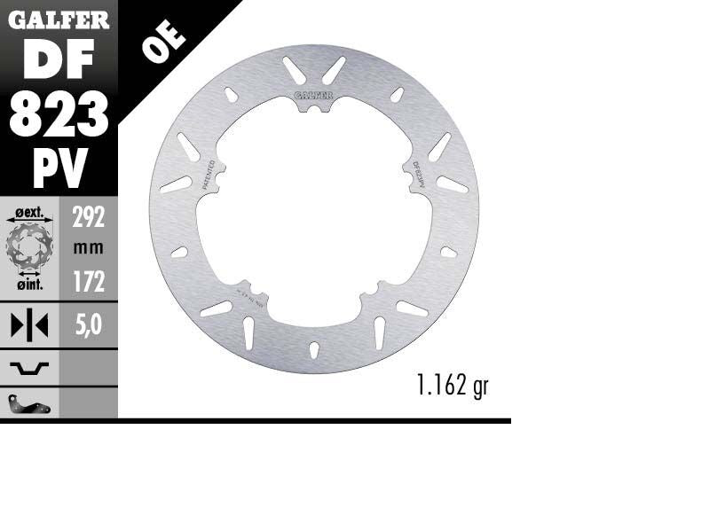 GALFER BRAKE ROTOR FIXED ROUND DF823PV