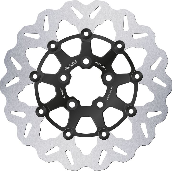 GALFER BRAKE ROTOR FLOATING WAVE BLACK DF681CWUL