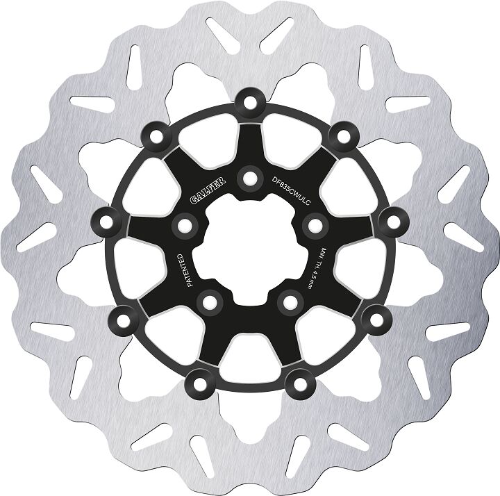 GALFER BRAKE ROTOR FLOATING WAVE BLACK DF835CWULC
