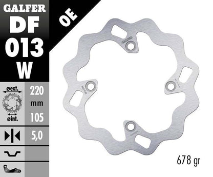 GALFER BRAKE ROTOR FIXED WAVE DF013W