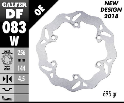 GALFER BRAKE ROTOR FIXED WAVE DF083W